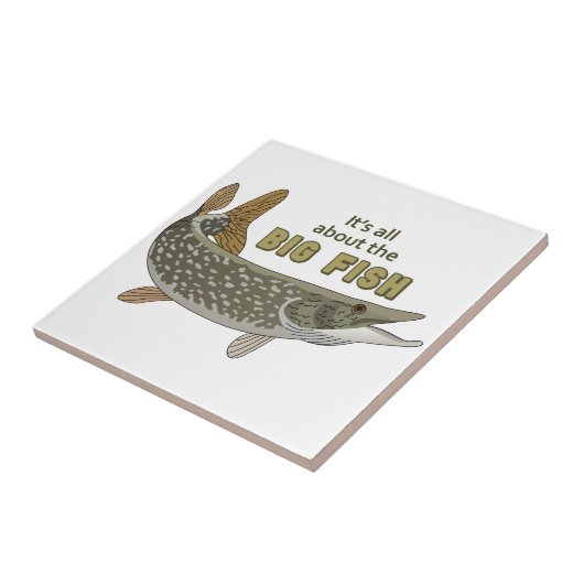 De grote vis tegeltje (Zijkant)