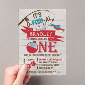 De grote Vist de eerste verjaardag Acryl Uitnodigingen (Insitu (Draagbaar))