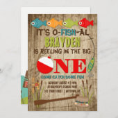 De grote Vist de eerste verjaardag Kaart (Voorkant / Achterkant)