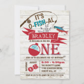 De grote Vist de eerste verjaardag Kaart (Voorkant)