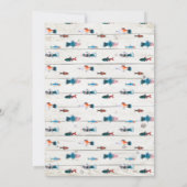 De grote Vist de eerste verjaardag Kaart (Achterkant)