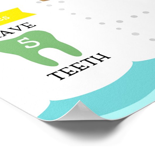 De grote Vist de eerste verjaardag Poster (Hoek)