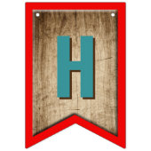 De grote Vist de eerste verjaardag Vlaggetjes (Tweede vlag)