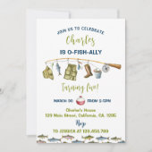De grote Vist verjaardagsuitnodiging Kaart (Voorkant)