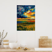 De grote vlakten – eindeloze horizon poster (Keuken)