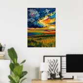 De grote vlakten – eindeloze horizon poster (Thuiskantoor)