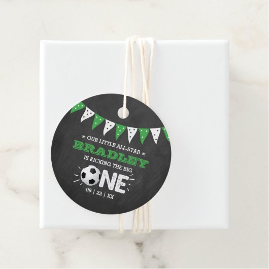 De grote.. | Voetbal 1ste verjaardag Bedankjes Labels (In situ)