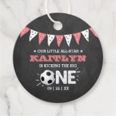 De grote.. | Voetbal 1ste verjaardag Bedankjes Labels (Voorkant)