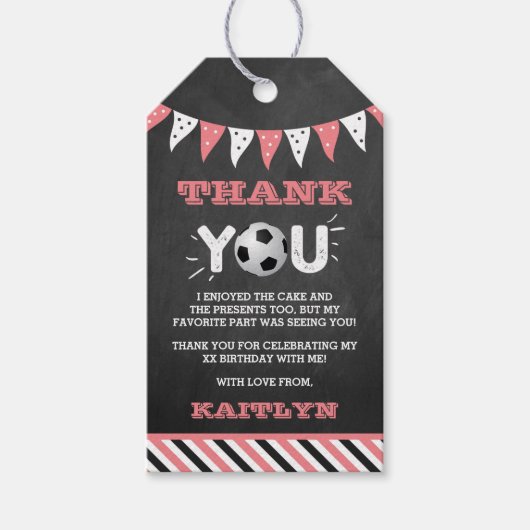 De grote.. | Voetbal 1ste verjaardag Cadeaulabel (Voorkant)