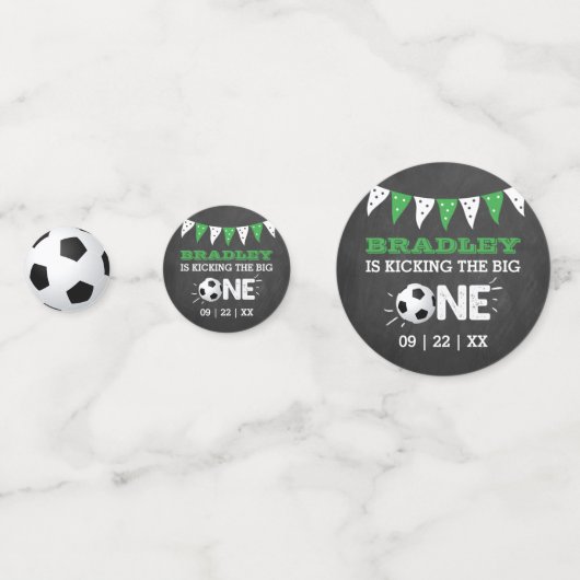 De grote.. | Voetbal 1ste verjaardag Confetti (Voorkanten)