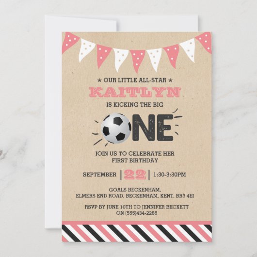 De grote.. | Voetbal 1ste verjaardag Kaart (Voorkant)