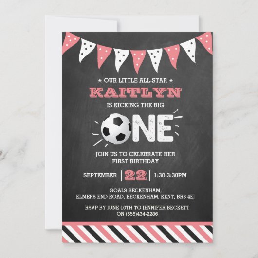 De grote.. | Voetbal 1ste verjaardag Kaart (Voorkant)