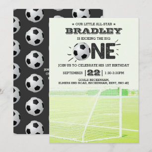 De grote..   Voetbal 1ste verjaardag Kaart