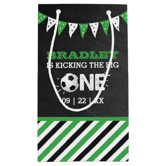 De grote.. | Voetbal 1ste verjaardag Klein Cadeauzakje (Achterkant)