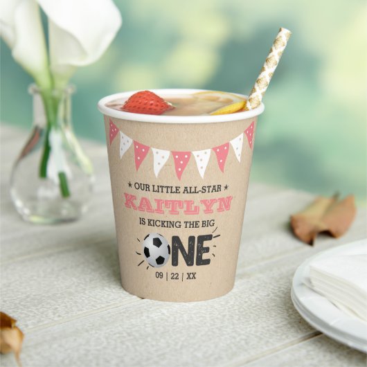 De grote.. | Voetbal 1ste verjaardag Papieren Bekers (Insitu)