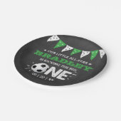 De grote.. | Voetbal 1ste verjaardag Papieren Bordje (Gekanteld)