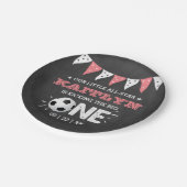 De grote.. | Voetbal 1ste verjaardag Papieren Bordje (Gekanteld)