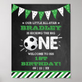 De grote.. | Voetbal 1ste verjaardag Poster (Voorkant)