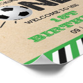 De grote.. | Voetbal 1ste verjaardag Poster (Hoek)