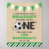 De grote.. | Voetbal 1ste verjaardag Poster (Voorkant)