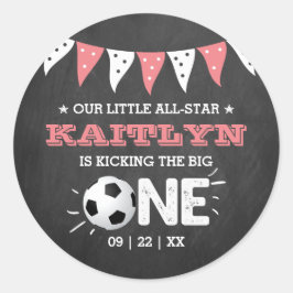 De grote.. | Voetbal 1ste verjaardag Ronde Sticker