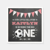 De grote.. | Voetbal 1ste verjaardag Servet (Voorkant)