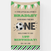 De grote.. | Voetbal 1ste verjaardag Spandoek (Verticaal)