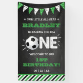 De grote.. | Voetbal 1ste verjaardag Spandoek (Verticaal)