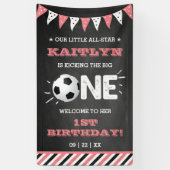 De grote.. | Voetbal 1ste verjaardag Spandoek (Verticaal)