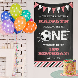 De grote.. | Voetbal 1ste verjaardag Spandoek