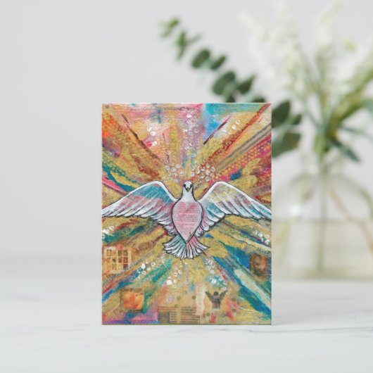 De grote vogel briefkaart (Staand voorkant)