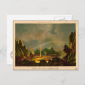 DE GROTE VOLCANO VAN KILAUEA, 16 november 1866 Briefkaart (Voorkant / Achterkant)