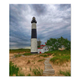 De grote Vuurtoren van de Sabelmarter Foto Afdruk