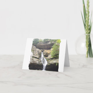 De grote Waterval dankt u Bedankkaart