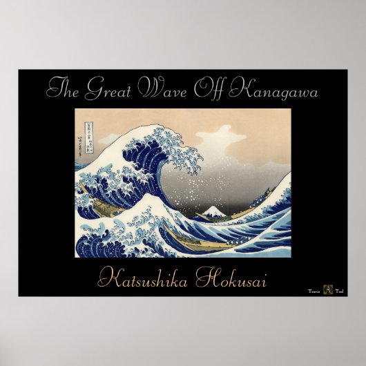 DE GROTE WAVE VAN KANAGAWA POSTER (Voorkant)