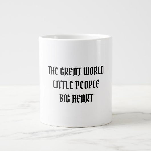 DE GROTE WERELD KLEINE MENSEN GROTE HART GROTE KOFFIEKOP (Voorkant)