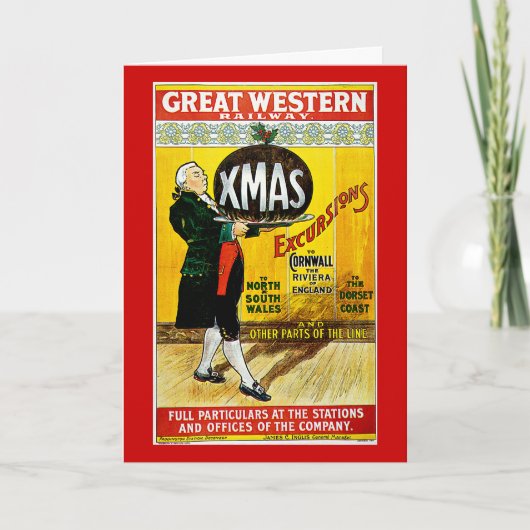 De grote Westerne Excursies van Kerstmis van de Feestdagen Kaart (Voorkant)
