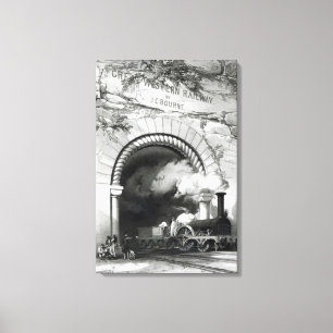 De Grote Westerne Spoorweg, 1846 Canvas Afdruk