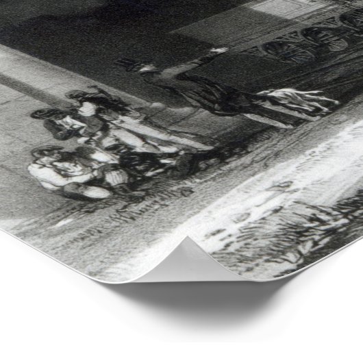 De Grote Westerne Spoorweg, 1846 Poster (Hoek)