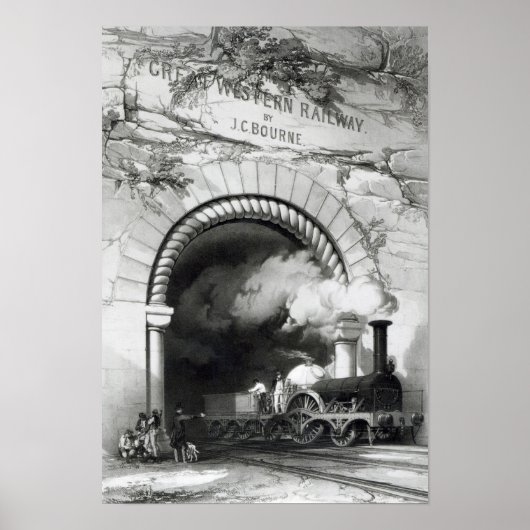 De Grote Westerne Spoorweg, 1846 Poster (Voorkant)