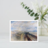 De Grote Westerne Spoorweg, William Turner, 1844 Briefkaart (Staand voorkant)