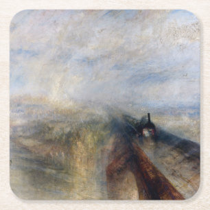 De Grote Westerne Spoorweg, William Turner, 1844 Kartonnen Onderzetters