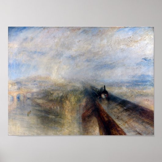 De Grote Westerne Spoorweg, William Turner, 1844 Poster (Voorkant)