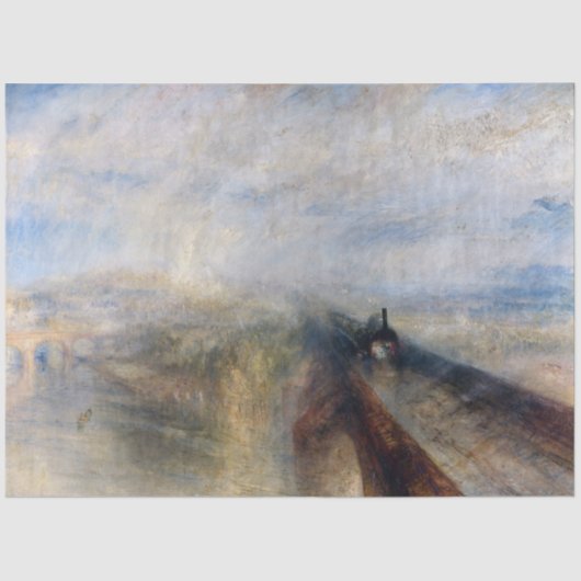 De Grote Westerne Spoorweg, William Turner, 1844 Tissuepapier (Voorkant)