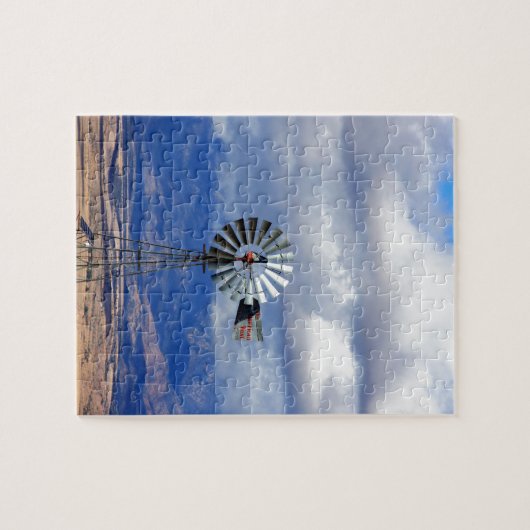 De grote Westerne windmolen Legpuzzel (Horizontaal)