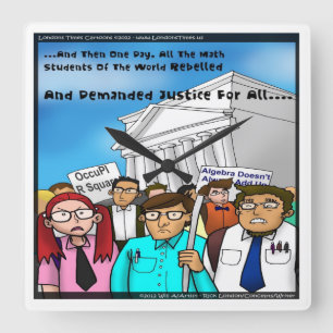 De grote wiskunde revolutie grappige wandklok