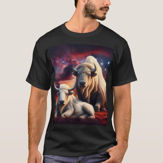 De Grote Witte Buffalo T-shirt (Voorkant)