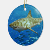 De grote witte haai Carcharodon Carcharias Keramisch Ornament (Links)