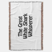 De grote witte haai fluistert deken (Voorkant Verticaal)