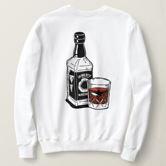 De grote witte Jack Daniels Trui (Design achterkant)